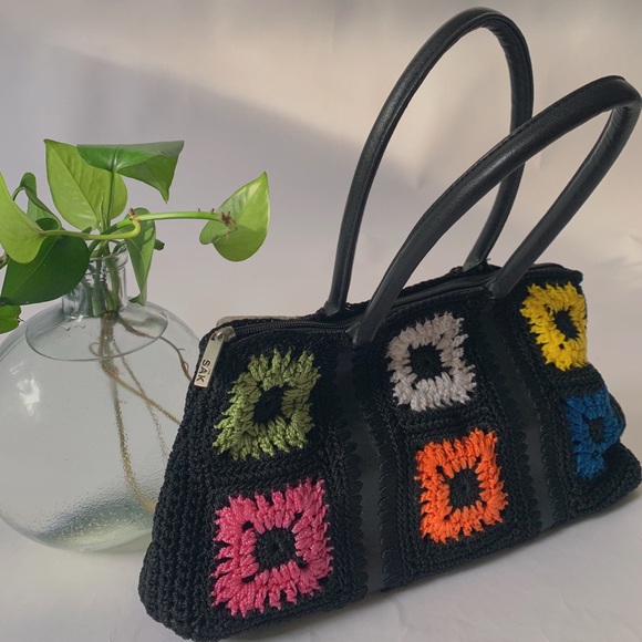 Vintage The Sak Crochet Handbag - Picture 3 of 4